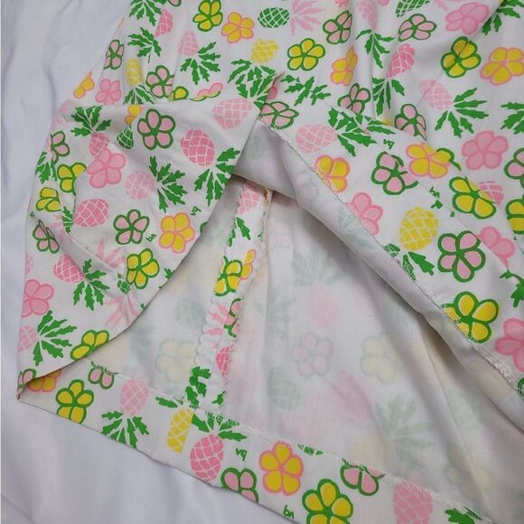 VINTAGE 60s The Vested Gentress pineapple‎ floral shift mini dress S - Picture 7 of 10